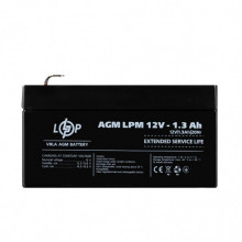 Распродажа (4131) Аккумулятор AGM LPM 12V - 1,3 Ah (11-2024) (343032)