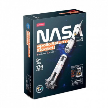 Пазл Cubic Fun 3D NASA Ракета Аполлон Сатурн-5 (DS1059h) (201132)