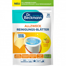 Средство для мытья пола Dr. Beckmann Magic Leaves Растворные салфетки для уборки Летний лимон 20 шт. (4008455097411) (249132)