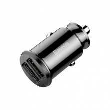Зарядное устройство Baseus Grain Car Charger USB-A Black (CCALL-ML01) (198432)