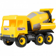 Спецтехника Tigres Авто "Middle truck" бетоносмеситель (желтый) в коробке (39493) (200432)