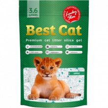Наполнитель для туалета Best Cat Силикагелевый Green Apple 3.6 л (4820281500282) (323432)