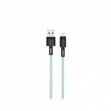 Дата кабель USB 2.0 AM to Lightning 1.0m 5A green XO (NB166-L-1-GR) (323532)