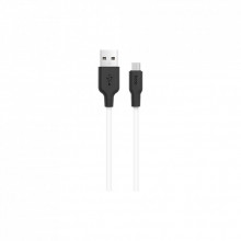 Дата кабель USB 2.0 AM to Micro 5P 1.0m 2A silicone X21 black+white HOCO (6957531071389) (322732)