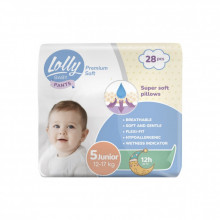Подгузники Lolly Premium Soft Junior 5 (12-17 кг) 28 шт (4820174981006) (342732)