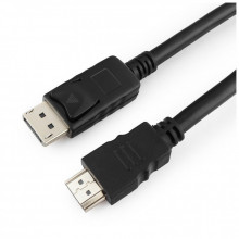 Кабель мультимедийный DisplayPort M to HDMI M 5.0m Cablexpert (CC-DP-HDMI-5M) (199832)