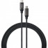 Дата кабель USB-C to USB-C 1.0m 100W E-Mark Chip Nylon Vinga (VCPCTC100BK) (260832)