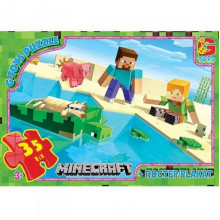 Детский пазл "Minecraft" MC791 плакат 35 элементов