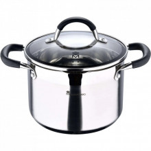 Кастрюля MasterPro Foodies collection висока з кришкою 9,5 л (BGMP-1506-BK) (287932)