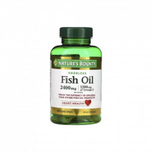 Жирные кислоты Nature's Bounty Рыбий жир, 2400 мг, Odorless Fish Oil, 90 гелевых капсул (NRT-17130) (307932)