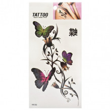 Временная татуировка "Цветы и бабочки Tattoo" 1020-HM1205