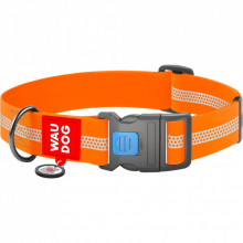 Ошейник для животных WAUDOG Waterproof пластиковый фастекс XXL Ш 40 мм Д 46-70 см оранжевый (25104) (310342)