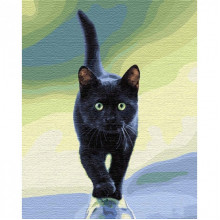 Картина по номерам. "Кошачья грация" 40*50см KHO4206