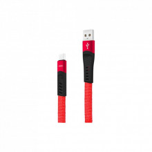 Дата кабель USB 2.0 AM to Micro 5P 1.2m 2.1A spring red XO (NB127-M-RD) (323542)