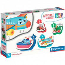 Пазл Clementoni 4 в 1 Средства транспорта, серия My First Puzzles (20811) (267642)