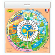Детская развивающая игра "Часики" France 82838 на французком языке