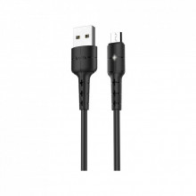 Дата кабель USB 2.0 AM to Micro 5P 1.0m Star Charging X30 black HOCO (6957531091141) (322742)