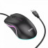 Игровая компьютерная мышь проводная HOCO GM19 Enjoy RGB подсветка Чёрная (342742)
