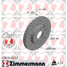 Тормозной диск ZIMMERMANN 470.2433.52 (299842)