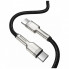 Дата кабель USB-C to USB-C 1.0m 100W metal black Baseus (CATJK-C01) (323842)