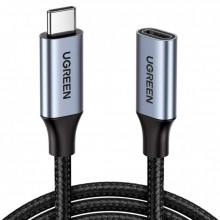 Дата кабель USB-C M/F 0.5m 5A USB 3.1 Gen2 10Gbps black UGREEN (80810) (341842)