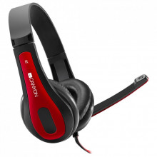 Наушники Canyon HSC-1 Black-Red (CNS-CHSC1BR) (164942)