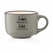 Чашка Ardesto Way of Life 550 мл Grey (AR3478GR) (208942)