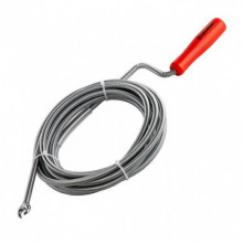 Трос для чистки труб 9 мм*5 м, пробивной наконечник INTERTOOL HP-1006 (240152)