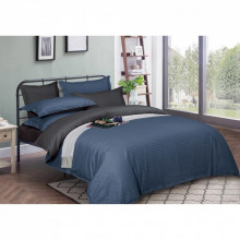 Пододеяльник MirSon Satin Stripe 30-0020 + 30-0012 Ennayard 200х220 см (2200005266243) (330152)
