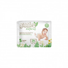 Подгузники Giggles Natural 5 Junior 11-25 кг 24 шт (8680131206414) (246352)