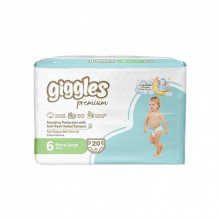 Подгузники Giggles Premium 6 Extra Large 15 + кг 20 шт (8680131206926) (254352)