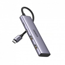 Концентратор Ugreen USB-C to 2xUSB 3.0 + 2xUSB-C CM473 gray (15395) (321352) Концентратор Ugreen USB-C to 2xUSB 3.0 + 2xUSB-C CM473 gray (15395) (321352)