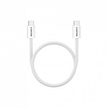 Дата кабель USB-C to USB-C 1.0m 60W Magnet Braided White Canyon (CND-CCMG60AB15W) (322452)