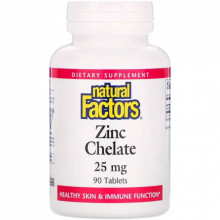 Минералы Natural Factors Хелатный Цинк, 25 мг, 90 таблеток (NFS-01683) (309652) Минералы Natural Factors Хелатный Цинк, 25 мг, 90 таблеток (NFS-01683) (309652)