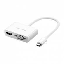 Переходник USB Type C to HDMI + VGA MM123 white Ugreen (30843) (319652) Переходник USB Type C to HDMI + VGA MM123 white Ugreen (30843) (319652)