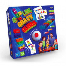 Развивающая настольная игра "Color Crazy Cubes" Danko Toys CCC-02-01U со звоночком