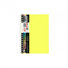 Блокнот А5 Б-БП5-120(Yellow) 120 листов, пружина сбоку