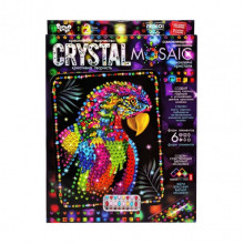 Креативное творчество "Crystal mosaic Попугай" CRM-02-06, 6 форм элементов