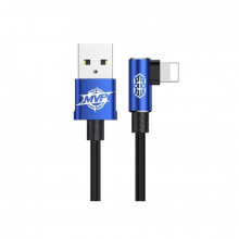 Дата кабель USB 2.0 AM to Lightning 1.0m 2A MVP Elbow Blue Baseus (CALMVP-03) (322062)