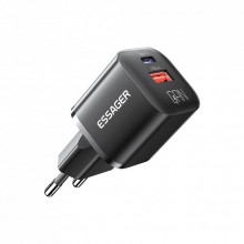 Зарядное устройство Essager 1xUSB + 1xUSB-C PD20W GaN (ECTAC-HMB01-P) (323162) Зарядное устройство Essager 1xUSB + 1xUSB-C PD20W GaN (ECTAC-HMB01-P) (323162)