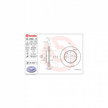 Тормозной диск Brembo 09.9483.11 (298362)