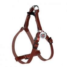 Шлей для кошек WAUDOG Classic с QR паспортом XS Ш 10 мм В=С 28-40 см коричневая (60106) (311362)