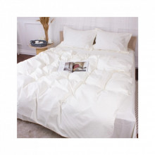 Постельное белье MirSon Poplin Line 002 Milky White 110x140 (2200006277323) (335862)