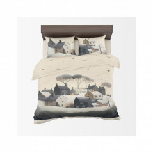 Постельное белье Home Line Домики с птицами, бязь, полуторный (184469) (336862) Постельное белье Home Line Домики с птицами, бязь, полуторный (184469) (336862)