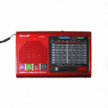 Радиоприёмник колонка с радио FM USB MicroSD Golon RX-6622 на аккумуляторе Красный (341862)