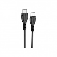 Дата кабель USB-C to USB-C 1.0m 60W Triumph BX51 black BOROFONE (6931474751669) (260962)