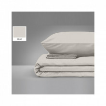 Постельное белье MirSon Бязь Premium Light Gray 143х210х2 (2200000950734) (324962)