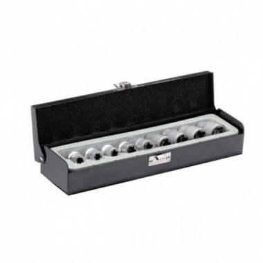 Набор головок TORX, E10-E24, 1/2", 9 ед. INTERTOOL ET-6014 (240072)