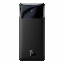 Батарея универсальная Baseus Bipow 20000mAh, 15W, USB-C/3A, 2*USB-A/3A(max.), +cable, black (PPBD050101) (201172)