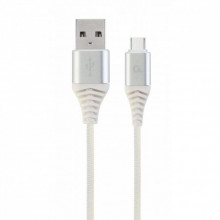 Дата кабель USB 2.0 AM to USB-C 1.0m Cablexpert (CC-USB2B-AMCM-1M-BW2) (321172)